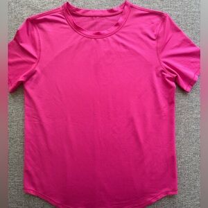 Lululemon Train to Be short sleeved shirt Sonic Pink